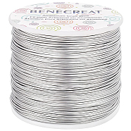 Round Aluminum Wire, Gainsboro, 18 Gauge, 1mm, about 492.12 Feet(150m)/roll(AW-BC0001-1mm-02)