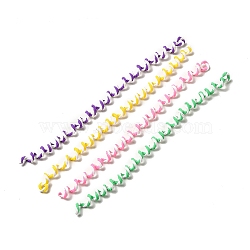 Polymer Clay Hair Styling Braider Chip, Twist Barrette Spiral Spin Hair Braider Tool, for Girls Women, Mixed Color, 210~225x3.5mm(MRMJ-P016-01)