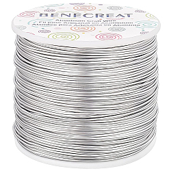 Round Aluminum Wire, Gainsboro, 18 Gauge, 1mm, about 492.12 Feet(150m)/roll(AW-BC0001-1mm-02)