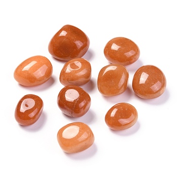 Natural Red Aventurine Beads, Healing Stones, for Energy Balancing Meditation Therapy, No Hole, Nuggets, Tumbled Stone, Vase Filler Gems, 22~30x19~26x18~22mm, about 60pcs/1000g