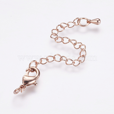 Real Rose Gold Plated Brass Chain Extender