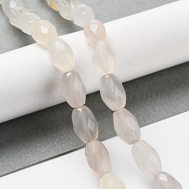 Natural White Agate Beads Strands(G-P520-C14-01)-2