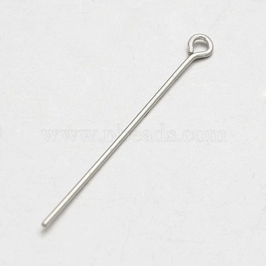 Sterling Silver Eye Pin(X-STER-E041-08D)-2