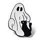 Брошь-призрак с эмалью из сплава черной кошки(JEWB-E034-02EB-04)-1