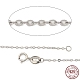 Rhodium Plated Sterling Silver Necklaces(X-STER-M034-32A)-1