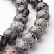 Chapelets de perles de carte pierre/en picasso pierre/en picasso jasper ronde naturel(G-J346-03-8mm)-1