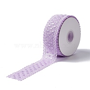 10 Yards Polyester Lace Trim Ribbon, for DIY Jewelry Making, Plum, 1-1/2 inch(38.5~39.5mm)(OCOR-C004-06H)