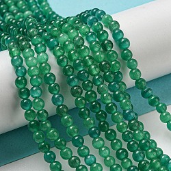 Cat Eye Beads Strands, Round, Medium Sea Green, 4mm, Hole: 0.7mm, about 100~105pcs/strand, 14.37~14.69 inch(36.5~37.3cm)(CE-F022-4mm-18)