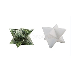 DIY Merkaba Star Silicone Molds, Resin Casting Molds, for UV Resin, Epoxy Resin Craft Making, White, 22x22x19mm(DIY-D070-12A)