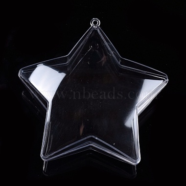 Clear Star Plastic Big Pendants