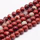 Chapelets de perles en jaspe rouge naturel(G-K153-B19-10mm)-1