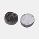 Electroplate Natural Druzy Crystal Cabochons(G-L047-8mm-03)-1
