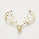 Brass Chandelier Component Links(KK-T027-75G)-2