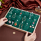 Wooden Necklace 18 Grids Stackable Pendant Display Tray(NDIS-WH0010-28)-3
