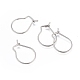 304 Stainless Steel Hoop Earrings Findings(X-STAS-H436-02P)-1