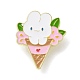 Zinc Alloy Animal Ice Cream Enamel Pin Brooch(JEWB-M036-01A-G)-1