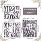 craspire 12 листы 3 стили клейкие декоративные наклейки из ПВХ с буквами и цифрами(DIY-CP0008-59B)-3