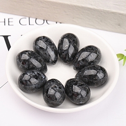 Natural Larvikite Egg Figurines Statues for Home Office Desktop Decoration, 30x20mm(PW-WG1DC51-34)