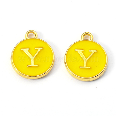 Golden Plated Alloy Enamel Charms(X-ENAM-S118-09Y)-2
