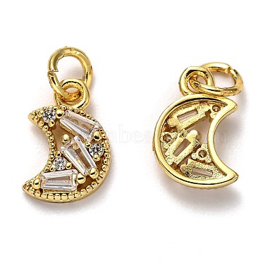 Brass Micro Pave Cubic Zirconia Charms(ZIRC-H119-07)-3