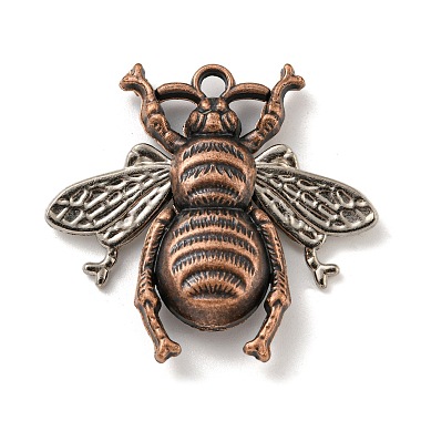 Red Copper Bees Alloy Pendants