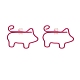 Открытые железные серьги-гвоздики в форме свиньи(EJEW-JE04728)-1