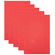 Felt Sticker, with Adhesive Tape on the Other Side, Rectangle, Red, 30x20x0.2cm(DIY-WH0190-13C)