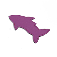 Neoprene Ice Pop Holder Bags, Shark Shape Ice Pop Sleeves, Reusable Ice Pop Covers, Old Rose, 20.8x10.5x0.45cm(AJEW-WH0115-07C)