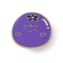 Cute Blueberry Enamel Pins, Zinc Alloy Brooches for Backpack Clothes, Blue Violet, 26x28mm(JEWB-S041-01P-G)