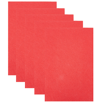 Felt Sticker, with Adhesive Tape on the Other Side, Rectangle, Red, 30x20x0.2cm