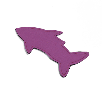 Neoprene Ice Pop Holder Bags, Shark Shape Ice Pop Sleeves, Reusable Ice Pop Covers, Old Rose, 20.8x10.5x0.45cm