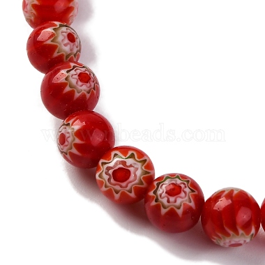 Handmade Millefiori Lampwork Beads Strands(LAMP-G164-02B)-3