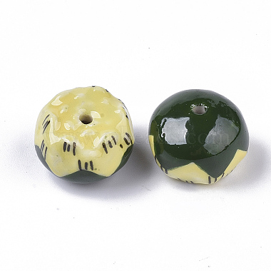Handmade Porcelain Beads(PORC-N004-B-66)-2