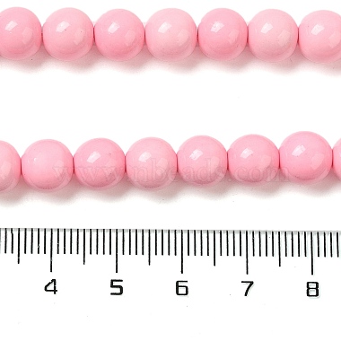 Synthetic Ocean White Jade Beads Strands(G-S254-6mm-B01)-5