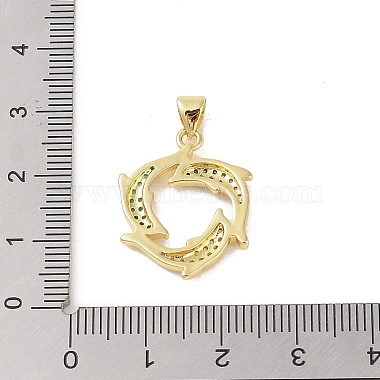 micro cuivres ouvrent pendentifs de zircons(KK-E111-41G-01)-3