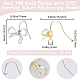 20Pcs 2 Colors Bowknot Brass Earring Hooks(KK-BBC0014-43)-2