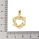 micro cuivres ouvrent pendentifs de zircons(KK-E111-41G-01)-3