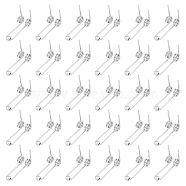 30Pcs Canbon Steel Torsion Spring, Wire Spring, Suitable for Perm Rod Accessories, Stainless Steel Color, 30x12.5mm(FIND-FH0008-71)