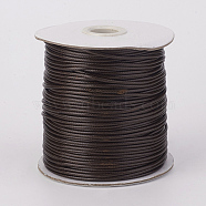 Eco-Friendly Korean Waxed Polyester Cord, Coconut Brown, 0.5mm, about 169.51~174.98 Yards(155~160m)/Roll(YC-P002-0.5mm-1130)