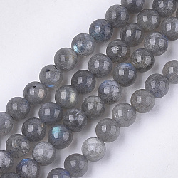Natural Labradorite Beads Strands, Grade AB+, Round, 8mm, Hole: 1mm, about 45~48pcs/strand, 15.3 inch(G-S333-8mm-035)