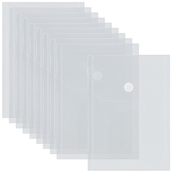 Transparent Plastic Envelopes Folders, Document File Folder, for School Home Office Work, Rectangle, Clear, 151x100x1mm, Inner Diameter: 150x98mm, 10pcs