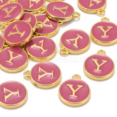 Golden Plated Alloy Enamel Charms(X-ENAM-S118-08Y)-4