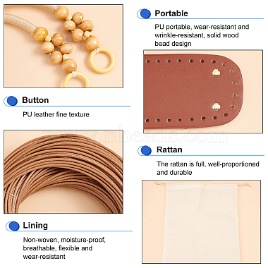 DIY PU Leather Bag Making Kits(DIY-WH0308-92)-6