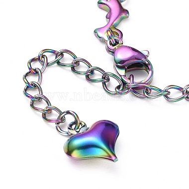 Rainbow Color 304 Stainless Steel Bracelet Making(STAS-L248-003M)-4