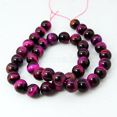 Natural Rose Tiger Eye Beads Strands(G-G099-6mm-3)-2