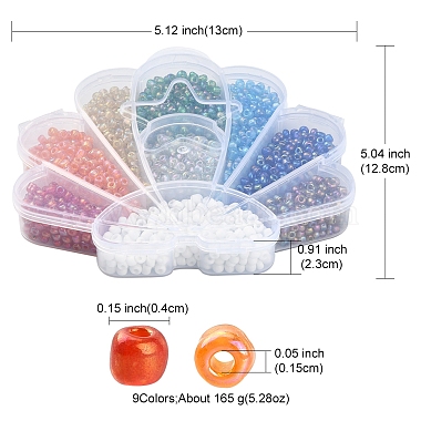1730Pcs 9 Style 6/0 Round Glass Seed Beads(SEED-YW0002-04)-4