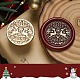 Tête de tampon en laiton pour sceau de cire sur le thème de Noël(TOOL-R125-05B)-1