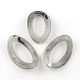 Twist Oval Imitation Gemstone Acrylic Linking Rings(OACR-R023-05)-1