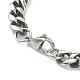 Men's 304 Stainless Steel Cuban Link Chain Bracelets(STAS-A051-04B)-2