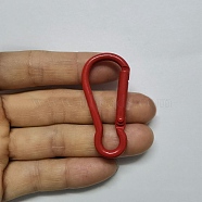 Spray Painted Iron Rock Climbing Carabiners, Key Clasps, Dark Red, 47mm(PURS-PW0001-627D)